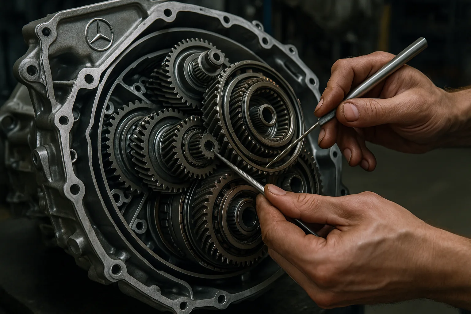 Детали АКПП Mercedes-Benz после ремонта