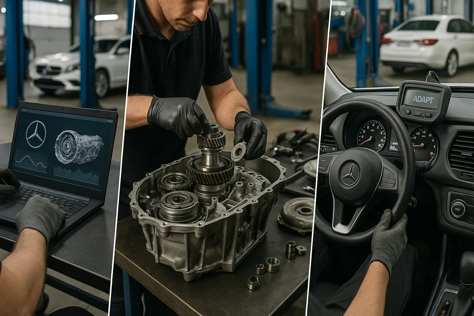 Процесс ремонта АКПП Mercedes-Benz