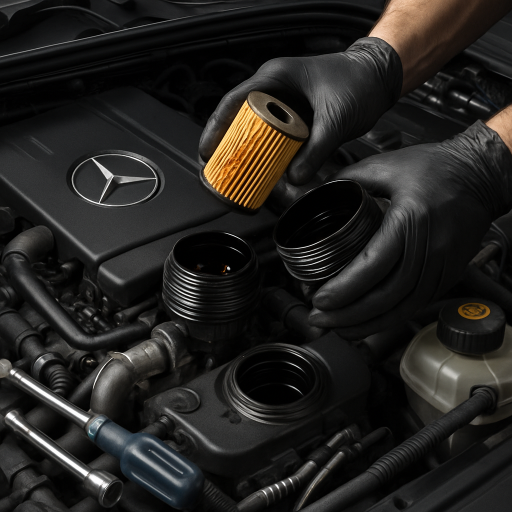 Контроль узлов Mercedes после ТО