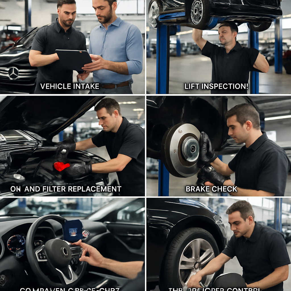 Процесс планового ТО Mercedes-Benz