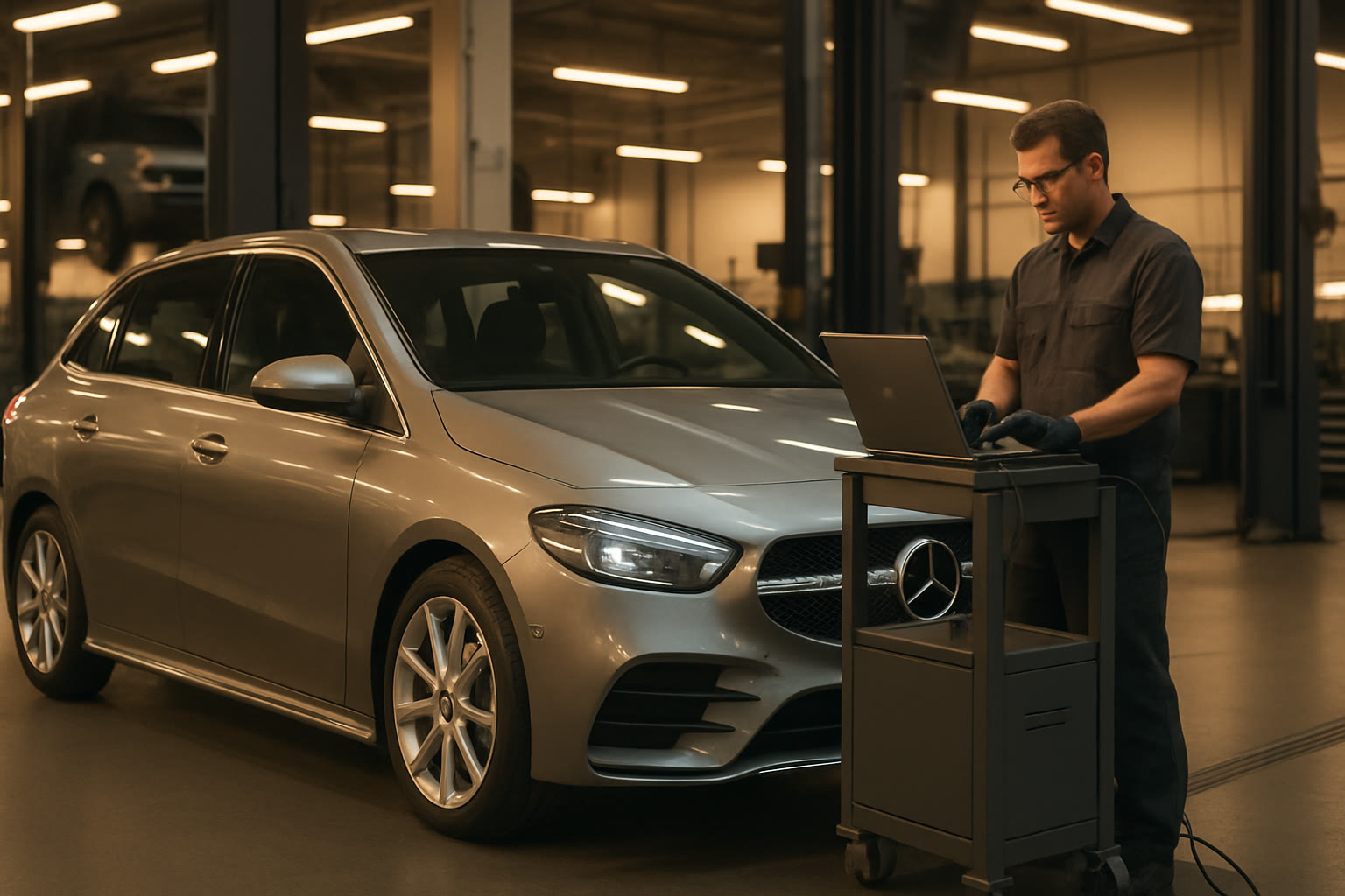 Mercedes B-Class W247 в автосервисе MB Doctor