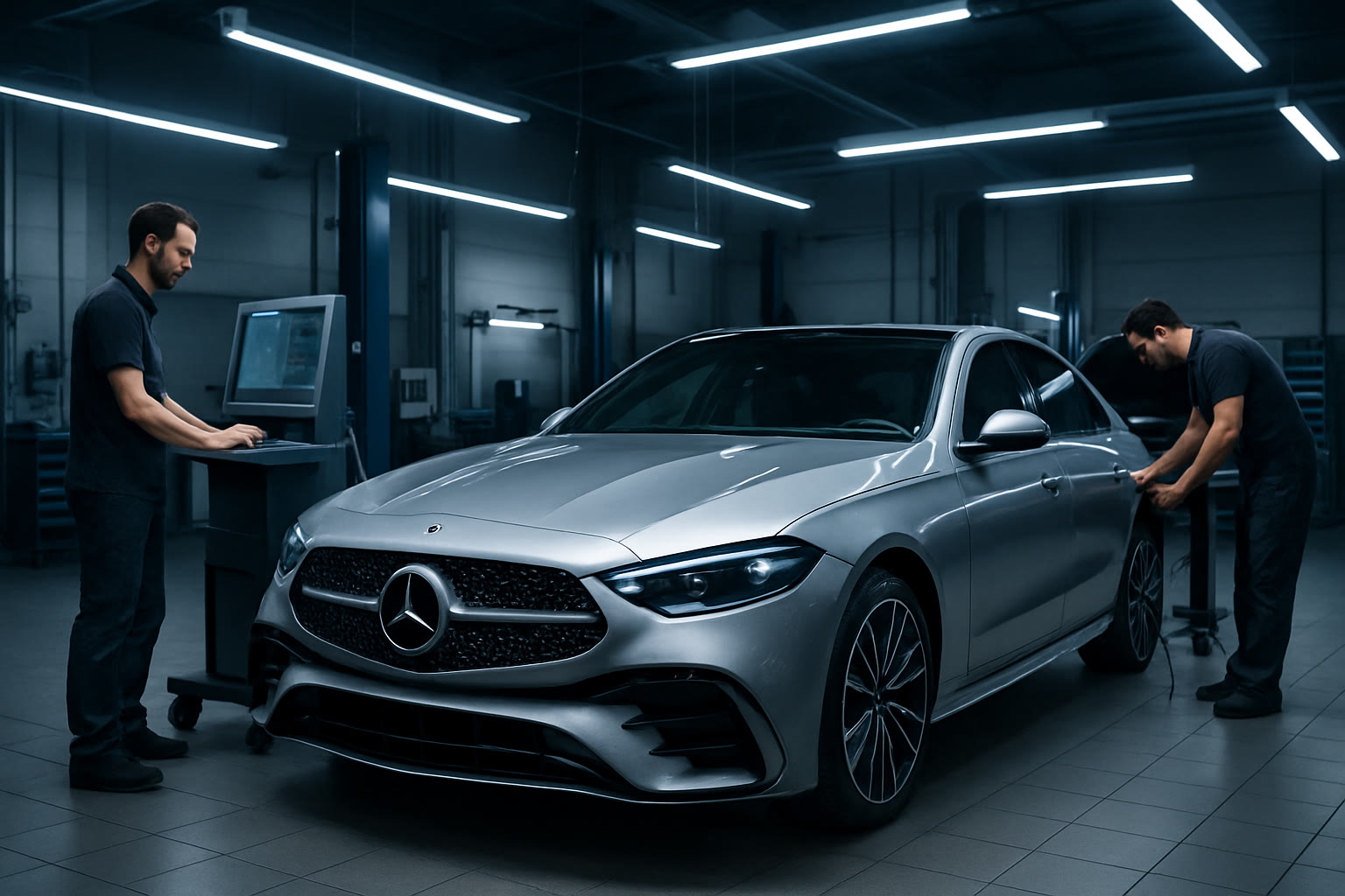 Mercedes E W214 в автосервисе MB Doctor